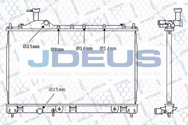 Jdeus M-0180710 - Радіатор, охолодження двигуна avtolavka.club
