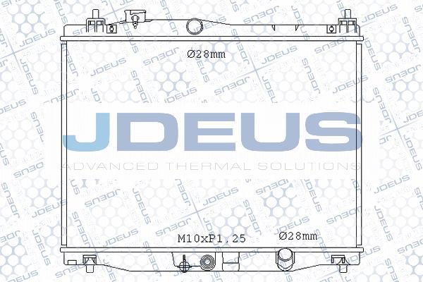 Jdeus M-0130070 - Радіатор, охолодження двигуна avtolavka.club
