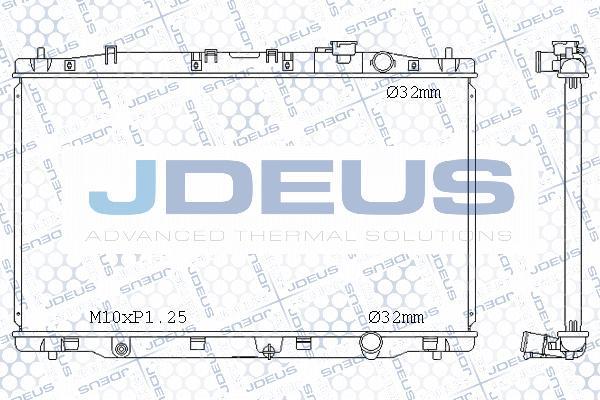 Jdeus M-0130120 - Радіатор, охолодження двигуна avtolavka.club