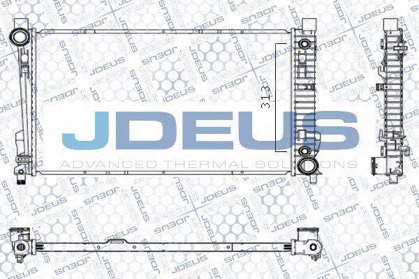 Jdeus M-0170580 - Радіатор, охолодження двигуна avtolavka.club