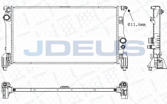 Jdeus M-0171090 - Радіатор, охолодження двигуна avtolavka.club