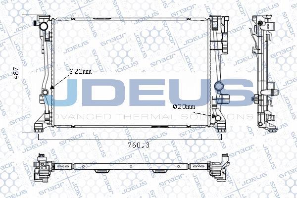 Jdeus M-0171040 - Радіатор, охолодження двигуна avtolavka.club
