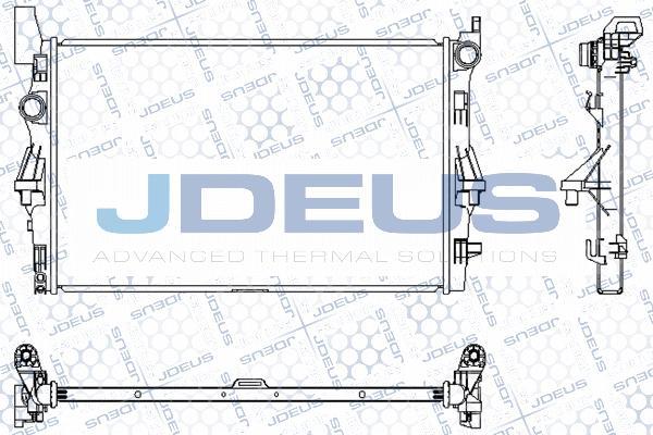 Jdeus M-0171100 - Радіатор, охолодження двигуна avtolavka.club