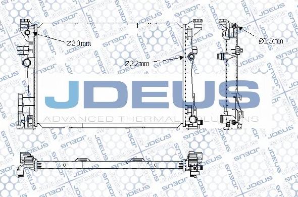 Jdeus M-0171250 - Радіатор, охолодження двигуна avtolavka.club
