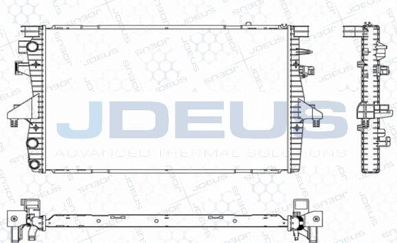 Jdeus M-0300520 - Радіатор, охолодження двигуна avtolavka.club