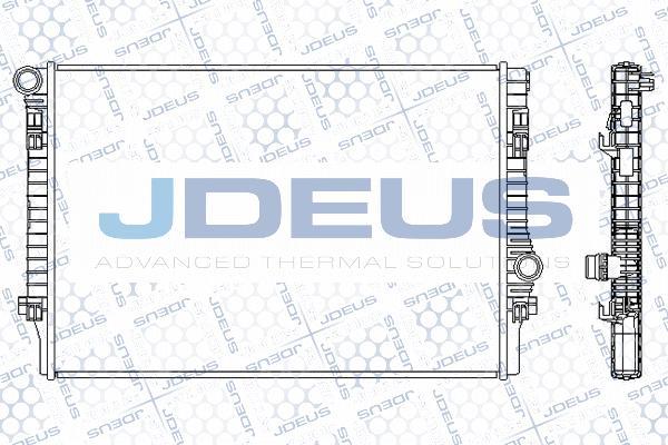 Jdeus M-0300190 - Радіатор, охолодження двигуна avtolavka.club