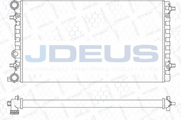 Jdeus M-030070A - Радіатор, охолодження двигуна avtolavka.club