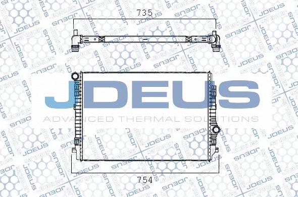 Jdeus M-0300720 - Радіатор, охолодження двигуна avtolavka.club