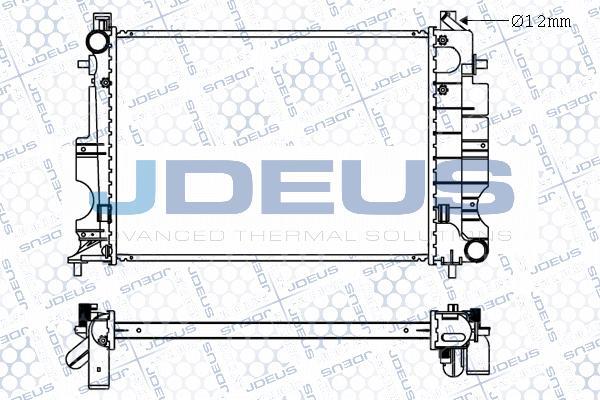 Jdeus M-0240170 - Радіатор, охолодження двигуна avtolavka.club