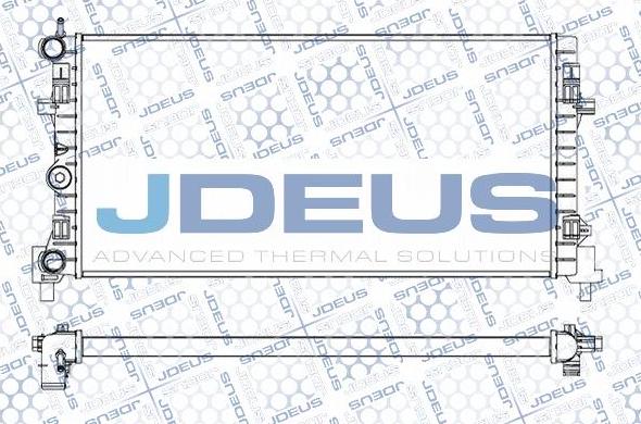 Jdeus M-0250130 - Радіатор, охолодження двигуна avtolavka.club