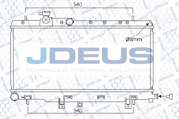 Jdeus M-0260040 - Радіатор, охолодження двигуна avtolavka.club