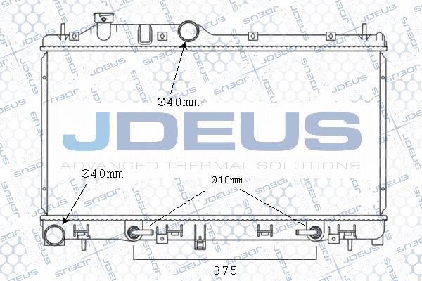 Jdeus M-026010A - Радіатор, охолодження двигуна avtolavka.club