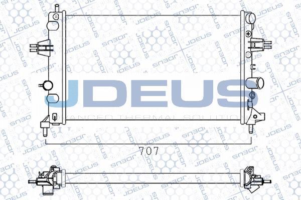 Jdeus M-020042A - Радіатор, охолодження двигуна avtolavka.club