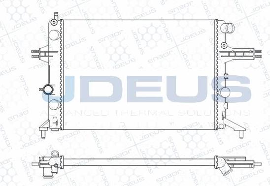 Jdeus M-0200760 - Радіатор, охолодження двигуна avtolavka.club