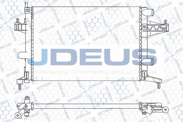 Jdeus M-0200730 - Радіатор, охолодження двигуна avtolavka.club