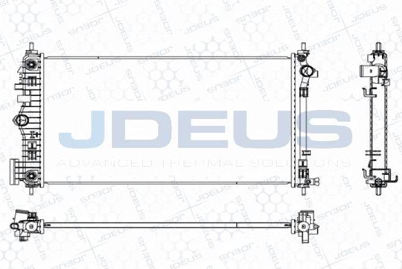 Jdeus M-0201160 - Радіатор, охолодження двигуна avtolavka.club