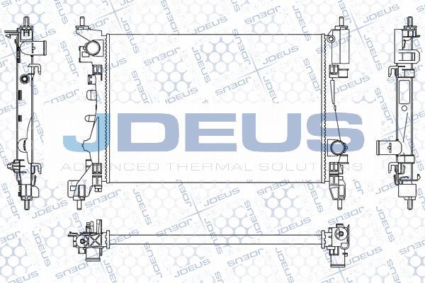 Jdeus M-0201100 - Радіатор, охолодження двигуна avtolavka.club