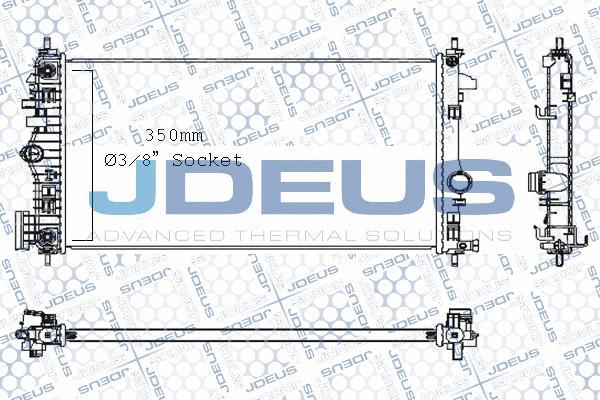 Jdeus M-0201120 - Радіатор, охолодження двигуна avtolavka.club