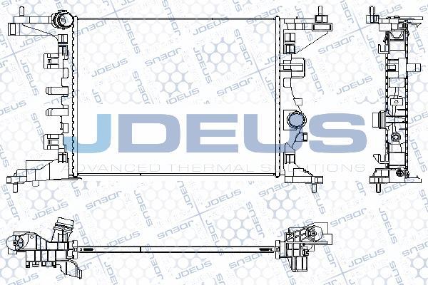 Jdeus M-0201360 - Радіатор, охолодження двигуна avtolavka.club