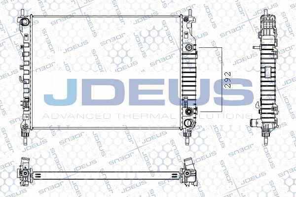 Jdeus M-0201300 - Радіатор, охолодження двигуна avtolavka.club