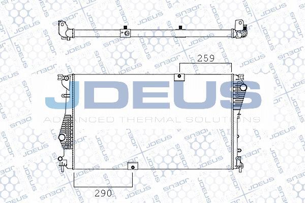 Jdeus M-0201280 - Радіатор, охолодження двигуна avtolavka.club