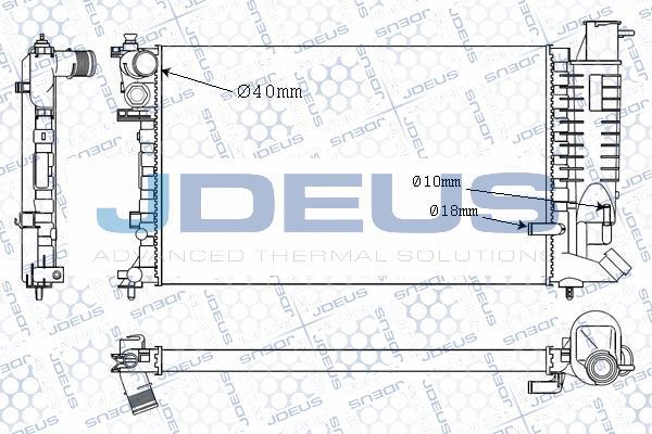 Jdeus M-021055A - Радіатор, охолодження двигуна avtolavka.club