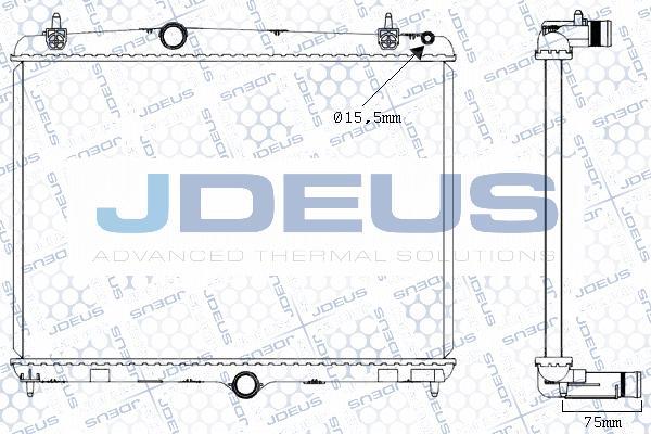 Jdeus M-0210520 - Радіатор, охолодження двигуна avtolavka.club