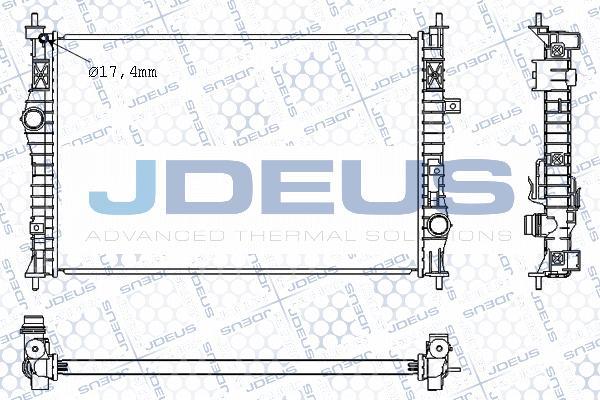 Jdeus M-0210610 - Радіатор, охолодження двигуна avtolavka.club