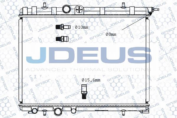 Jdeus M-0210360 - Радіатор, охолодження двигуна avtolavka.club