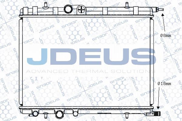 Jdeus M-0210331 - Радіатор, охолодження двигуна avtolavka.club