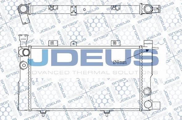 Jdeus M-0210241 - Радіатор, охолодження двигуна avtolavka.club