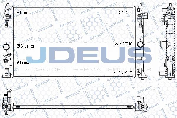 Jdeus M-0281010 - Радіатор, охолодження двигуна avtolavka.club