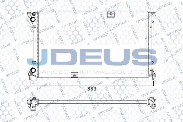 Jdeus M-0230790 - Радіатор, охолодження двигуна avtolavka.club