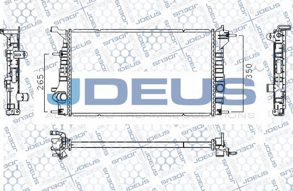 Jdeus M-0231420 - Радіатор, охолодження двигуна avtolavka.club