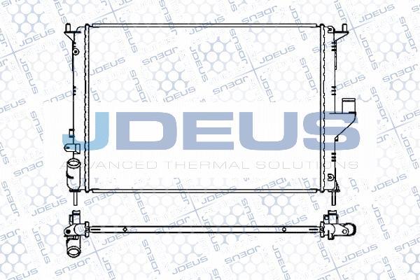 Jdeus M-0231280 - Радіатор, охолодження двигуна avtolavka.club