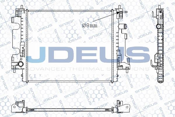 Jdeus M-0750040 - Радіатор, охолодження двигуна avtolavka.club