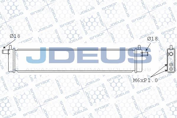 Jdeus M-078005X - Радіатор, тяговий акумулятор avtolavka.club