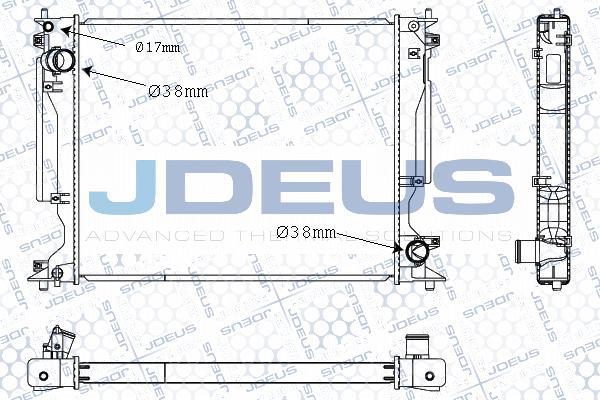 Jdeus M-0780060 - Радіатор, охолодження двигуна avtolavka.club