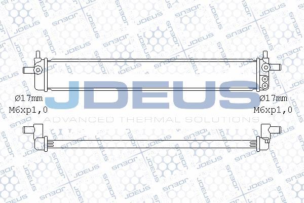 Jdeus M-078003X - Радіатор, тяговий акумулятор avtolavka.club
