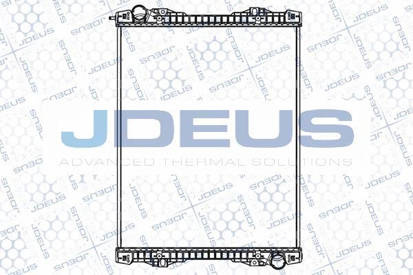 Jdeus M-141005B - Радіатор, охолодження двигуна avtolavka.club