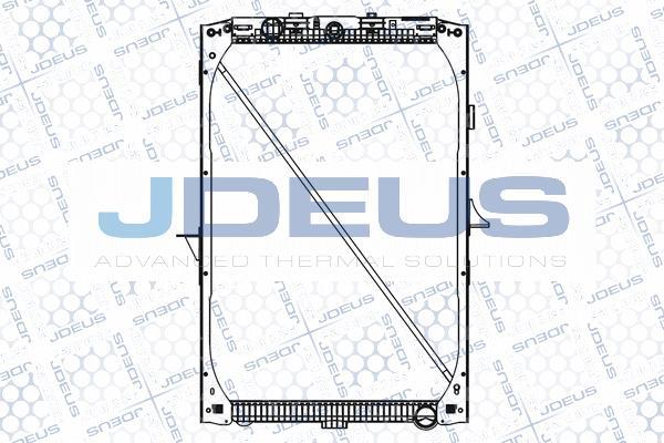 Jdeus M-1080070 - Радіатор, охолодження двигуна avtolavka.club