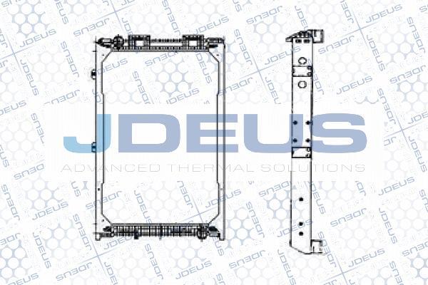 Jdeus M-115008A - Радіатор, охолодження двигуна avtolavka.club