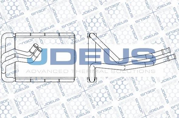Jdeus M-2540220 - Теплообмінник, опалення салону avtolavka.club