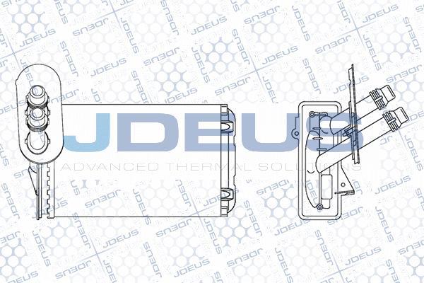 Jdeus M-2010190 - Теплообмінник, опалення салону avtolavka.club