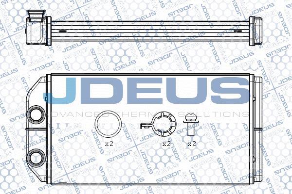 Jdeus M-2020200 - Теплообмінник, опалення салону avtolavka.club