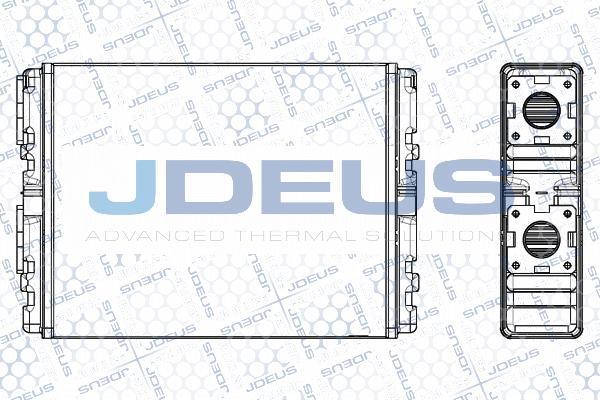 Jdeus M-2190820 - Теплообмінник, опалення салону avtolavka.club