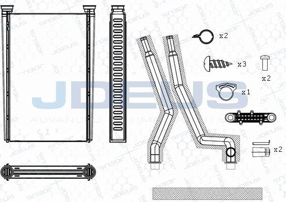 Jdeus M-2171270 - Теплообмінник, опалення салону avtolavka.club