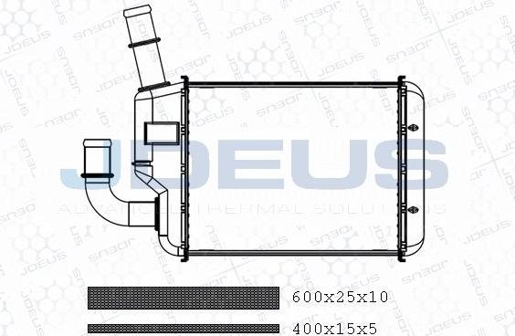 Jdeus M-2300760 - Теплообмінник, опалення салону avtolavka.club