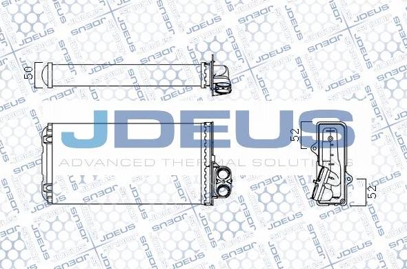 Jdeus M-2210030 - Теплообмінник, опалення салону avtolavka.club