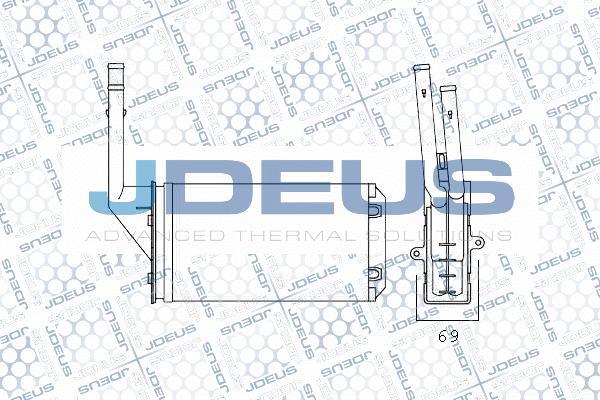 Jdeus M-2210270 - Теплообмінник, опалення салону avtolavka.club